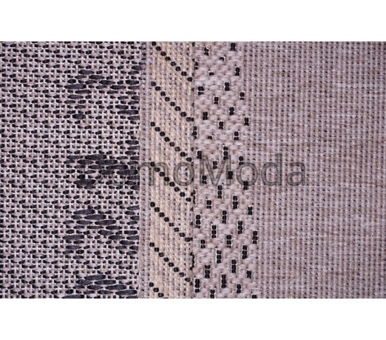 Безворсовый ковер Natura 20212-420 Silver-Black - высокое качество по лучшей цене в Украине изображение 4.